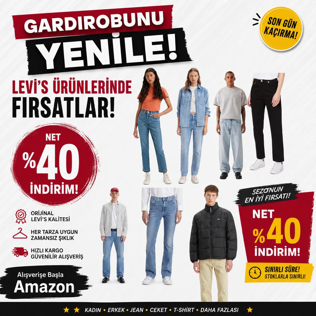 LEVİ'S ÜRÜNLERİNDE FIRSATLAR!
