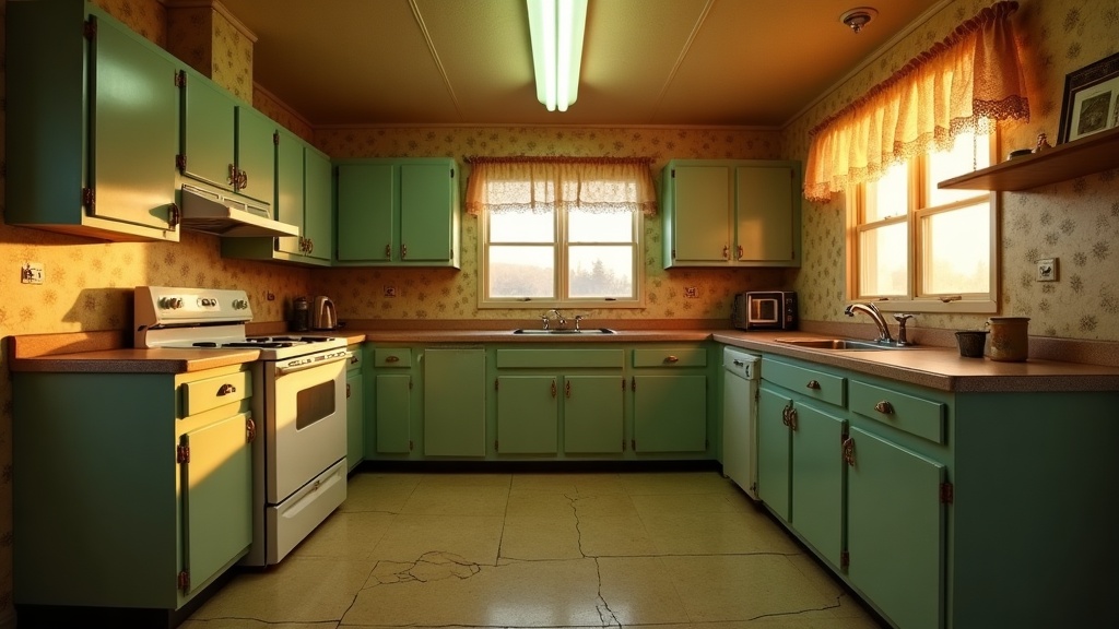 Dated interior before renovation by All Around ConstructionX in Trenton Ohio showing worn finishes and outdated layout