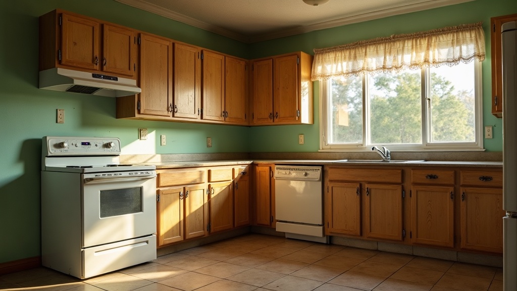 Dated interior space before renovation by All Around ConstructionX in Trenton Ohio area