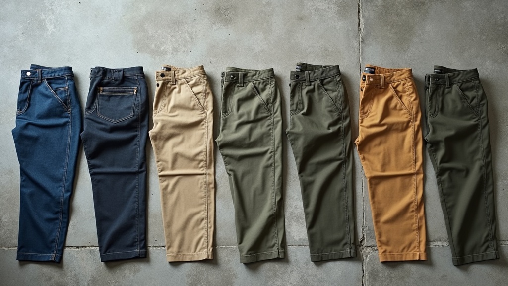 Tipos de pantalones para hombre comparados