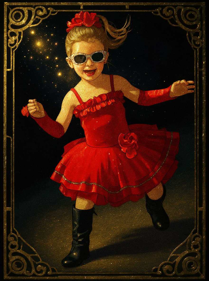 The same photo rendered in the Golden Luxury style