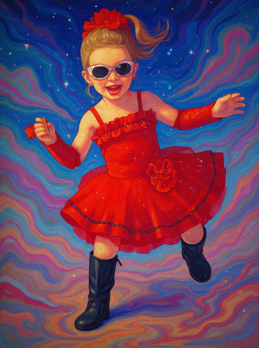 The same photo rendered in the Fever Dream style