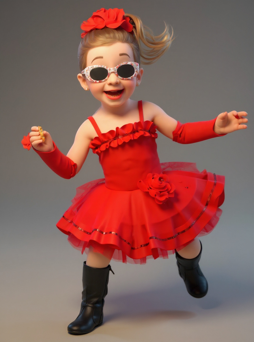The same photo rendered in the 3D Animated style