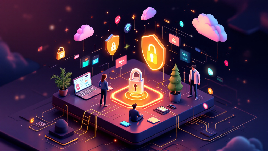 Futuristic digital lock and shield representing 2026 personal cybersecurity trends and protection strategies