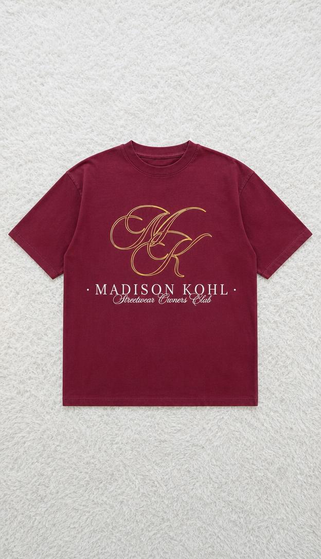 Madison Kohl Burgundy Graphic Streetwear T-Shirt — Vinted listing photo example
