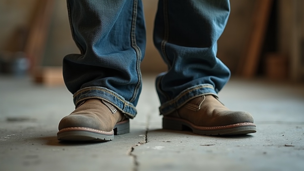 Pantalón de trabajo barato con costura reventada en la rodilla