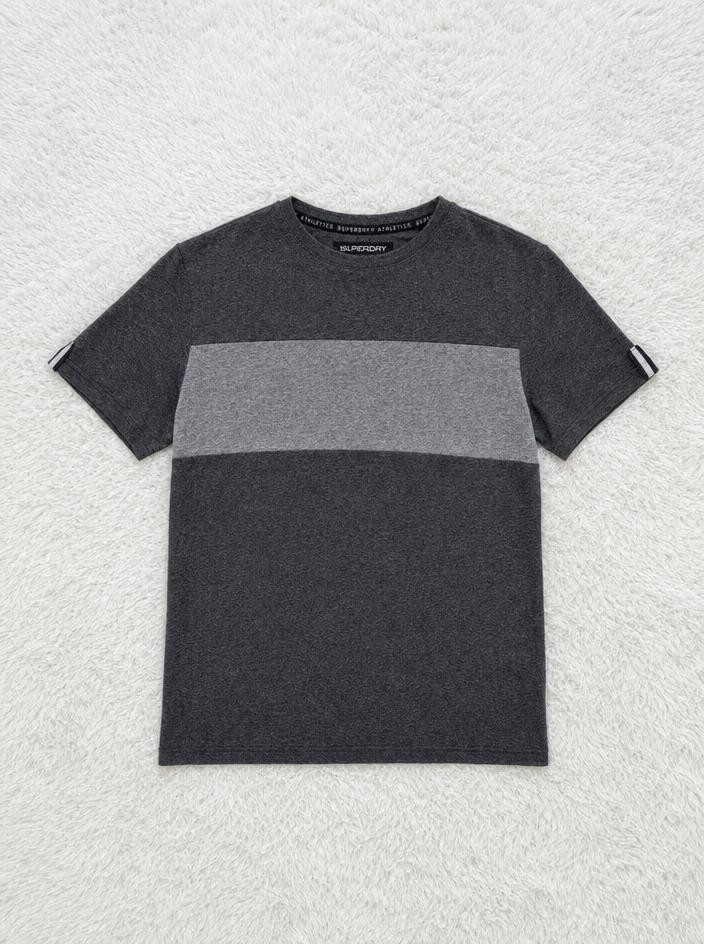 Superdry Colour Block Grey T-Shirt – Very Good — Vinted listing photo example