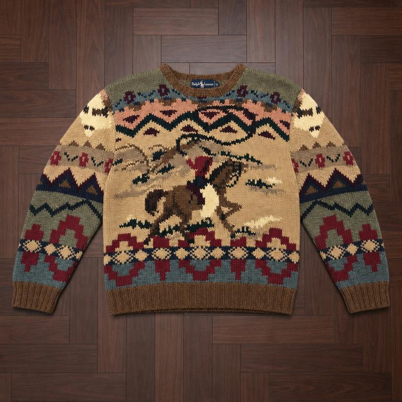 Polo Ralph Lauren Fair Isle Pattern Knit Sweater — Vinted listing photo example