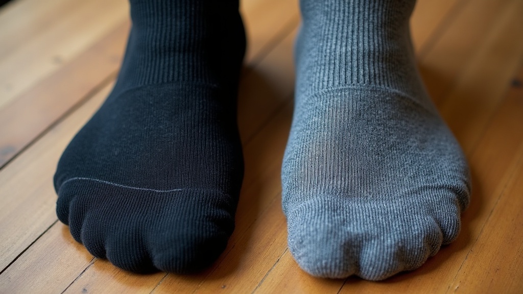 Comparing nylon vs merino compression socks for travel