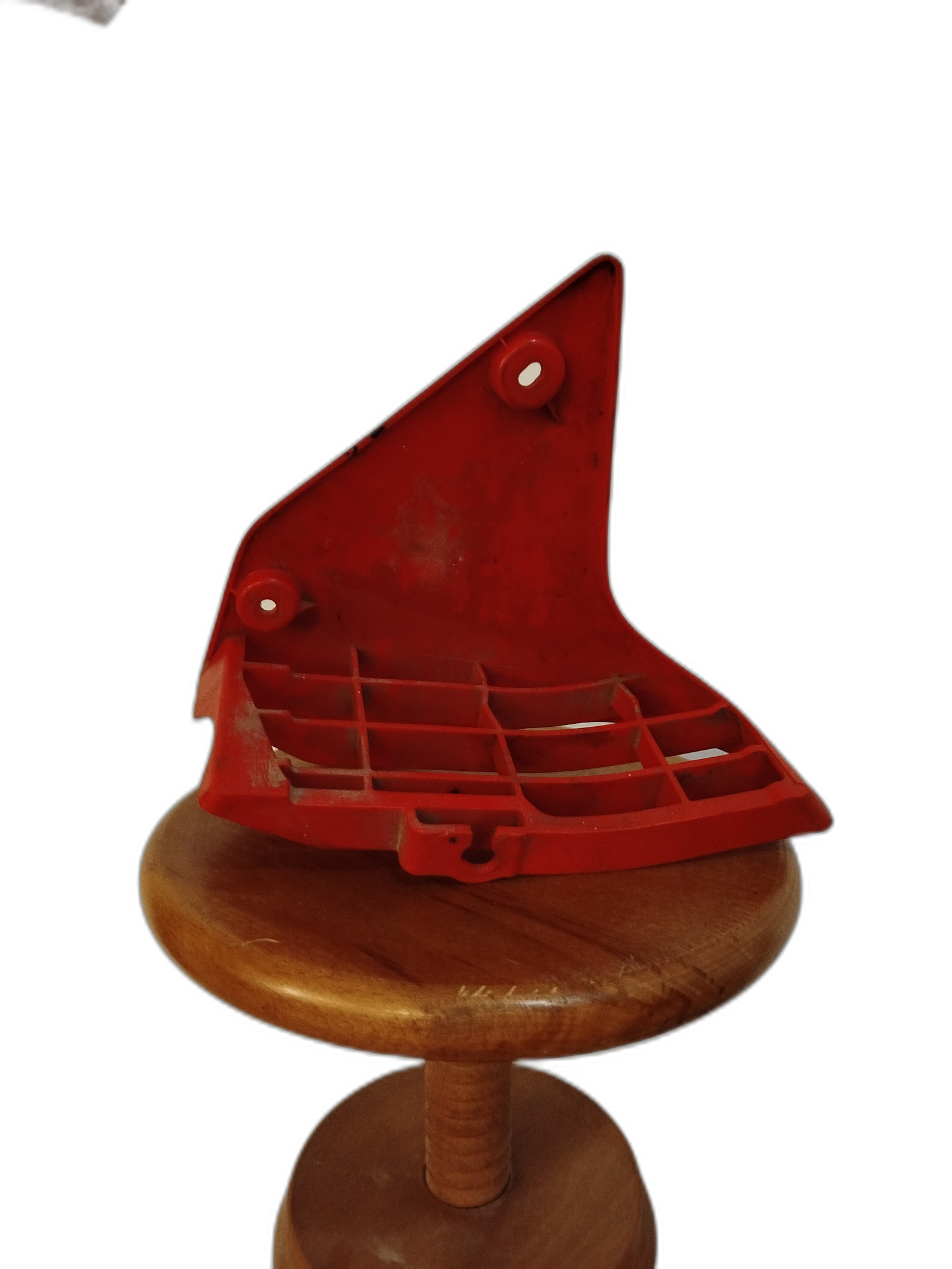 red plastic motorcycle fairing piece — free 3D model