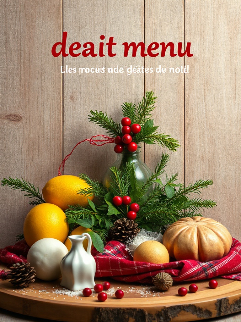 idée de menu pour noël ingredients
