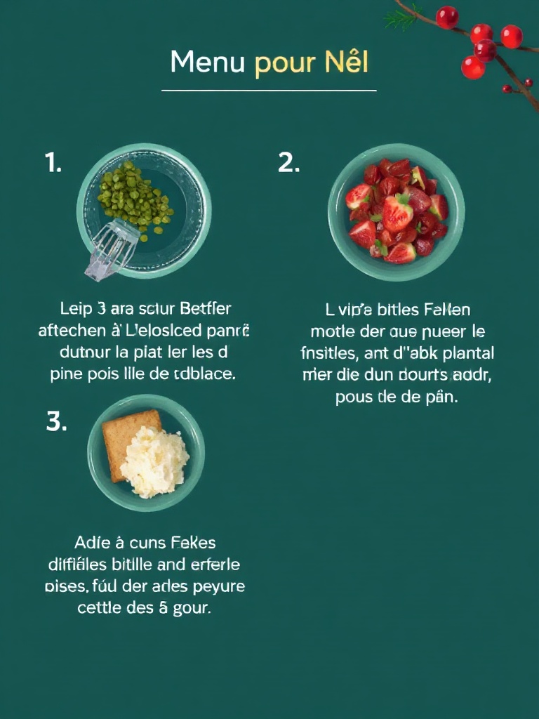 idée de menu pour noël preparation