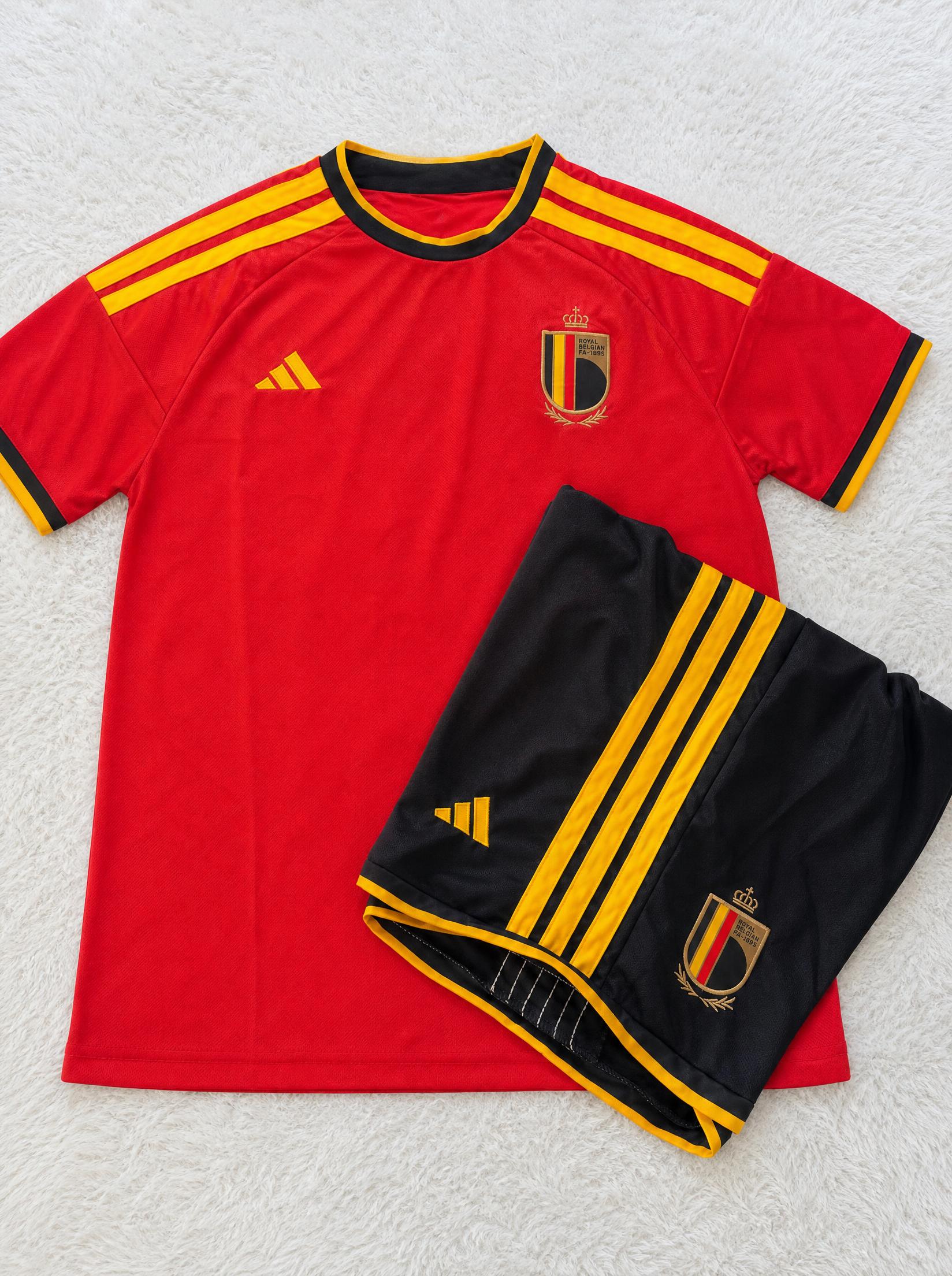 adidas Belgium football kit shirt and shorts new with tags