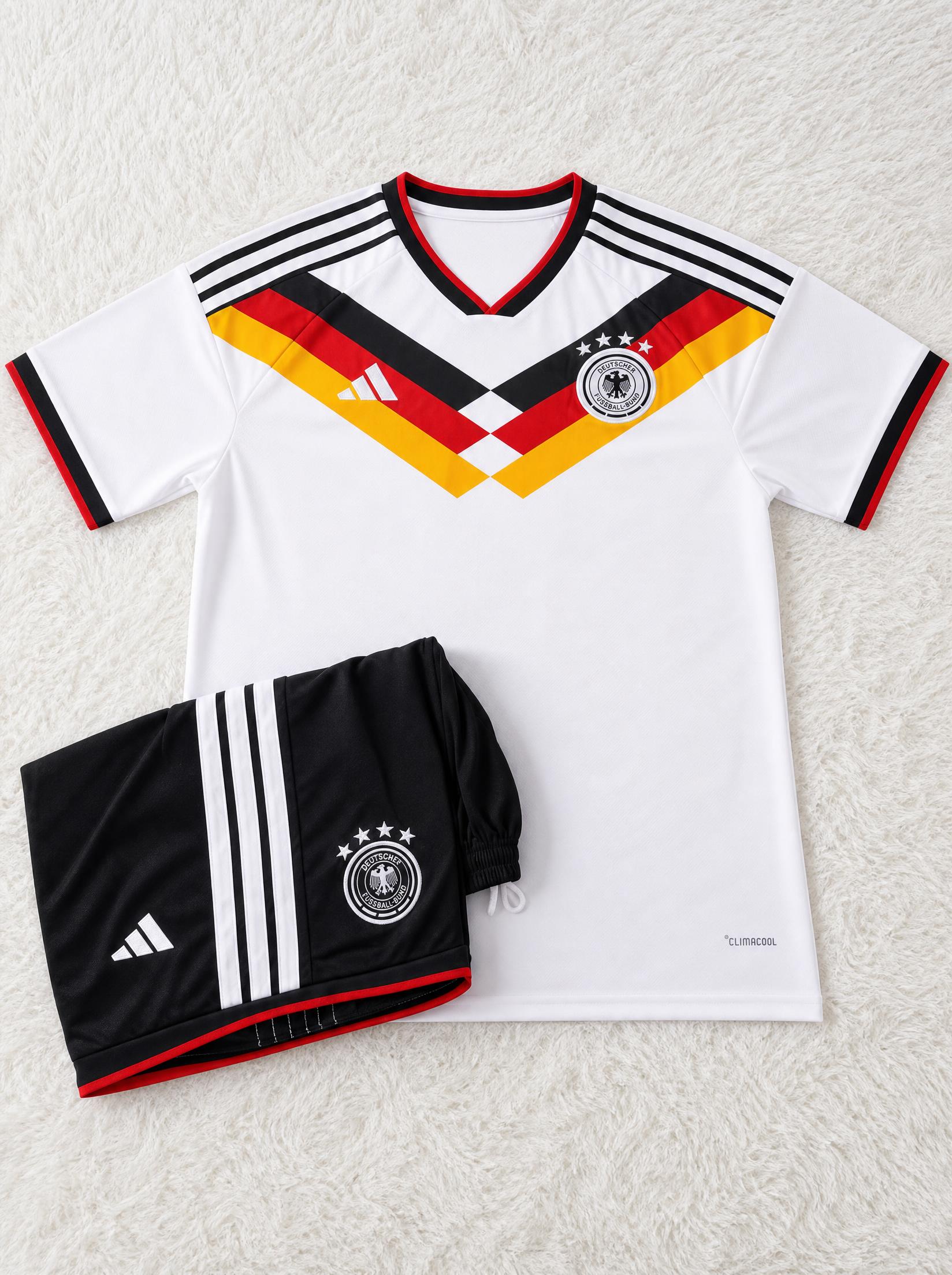 Adidas Germany football kit shirt and shorts, new with tags