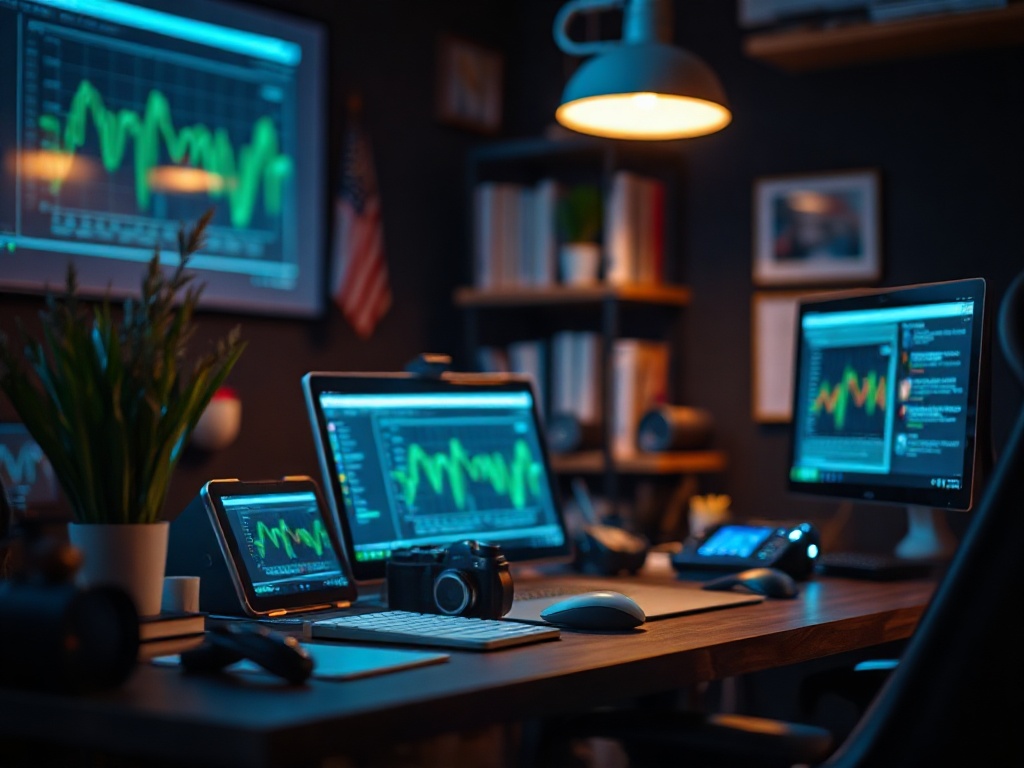 Illustration of AI-powered content creation transforming small business marketing strategies