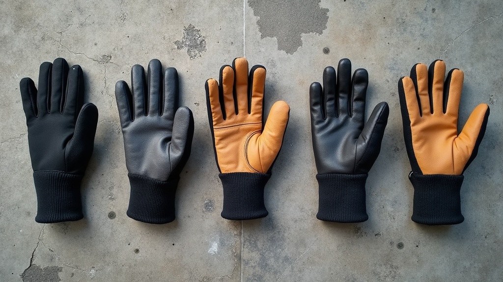 Comparación de cinco guantes térmicos para trabajo en invierno