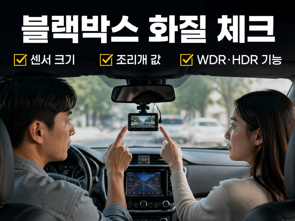 블랙박스 화질, 화소만 보고 샀다가 야간 영상이 뭉개진 사례