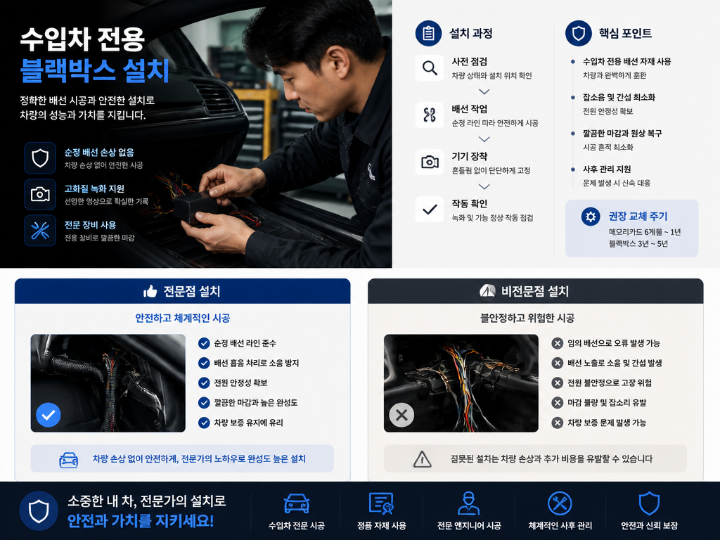 블랙박스 화질, 화소만 보고 샀다가 야간 영상이 뭉개진
