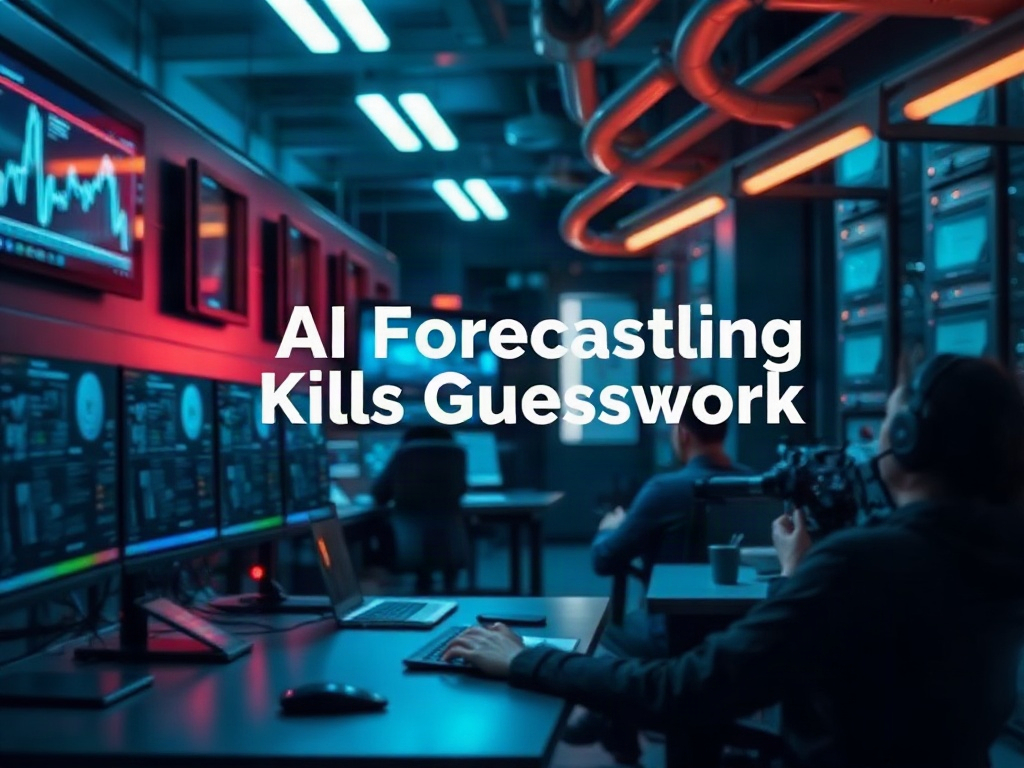 Illustration of AI forecasting reducing guesswork in decision-making for AI tools.