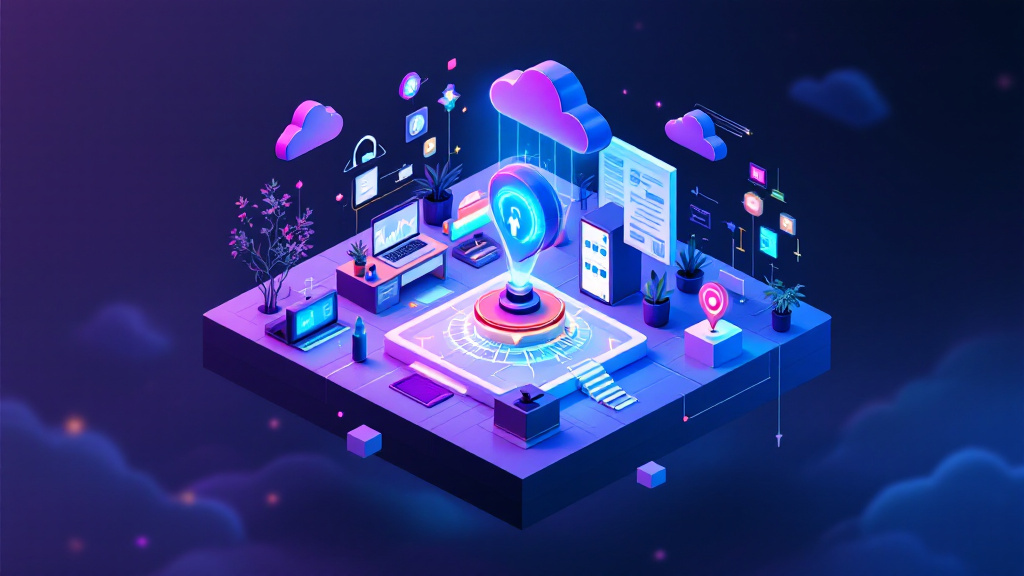 Illustration of a person setting up a secure VPN connection for home lab access in self-hosting.