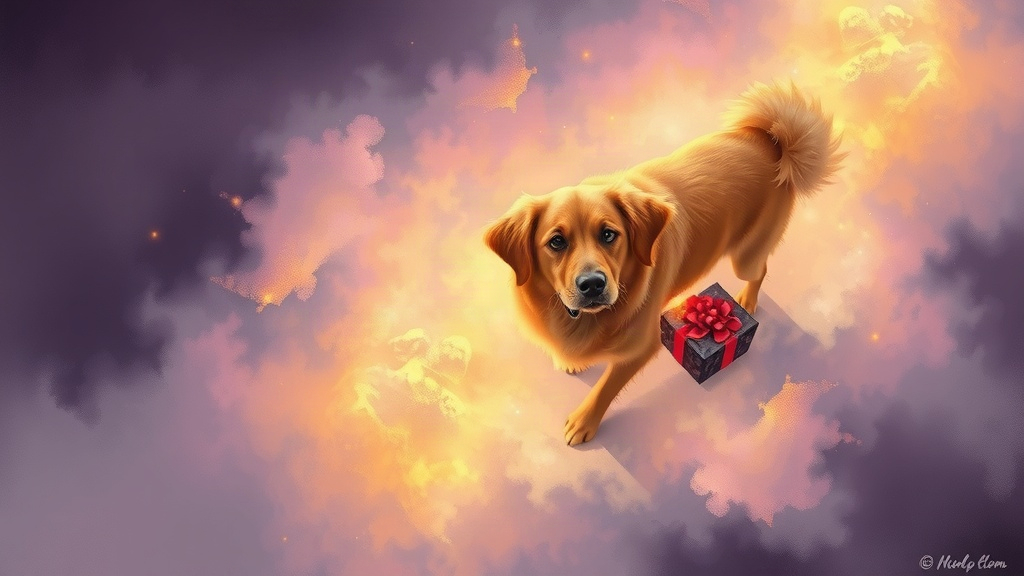 Sonhar com Cachorro Dourado Trazendo Presente: Simbologia