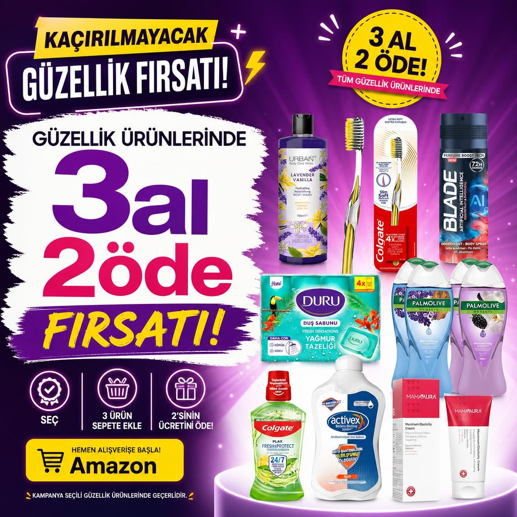 Güzellik Ürünlerinde 3al 2öde FIRSATI!