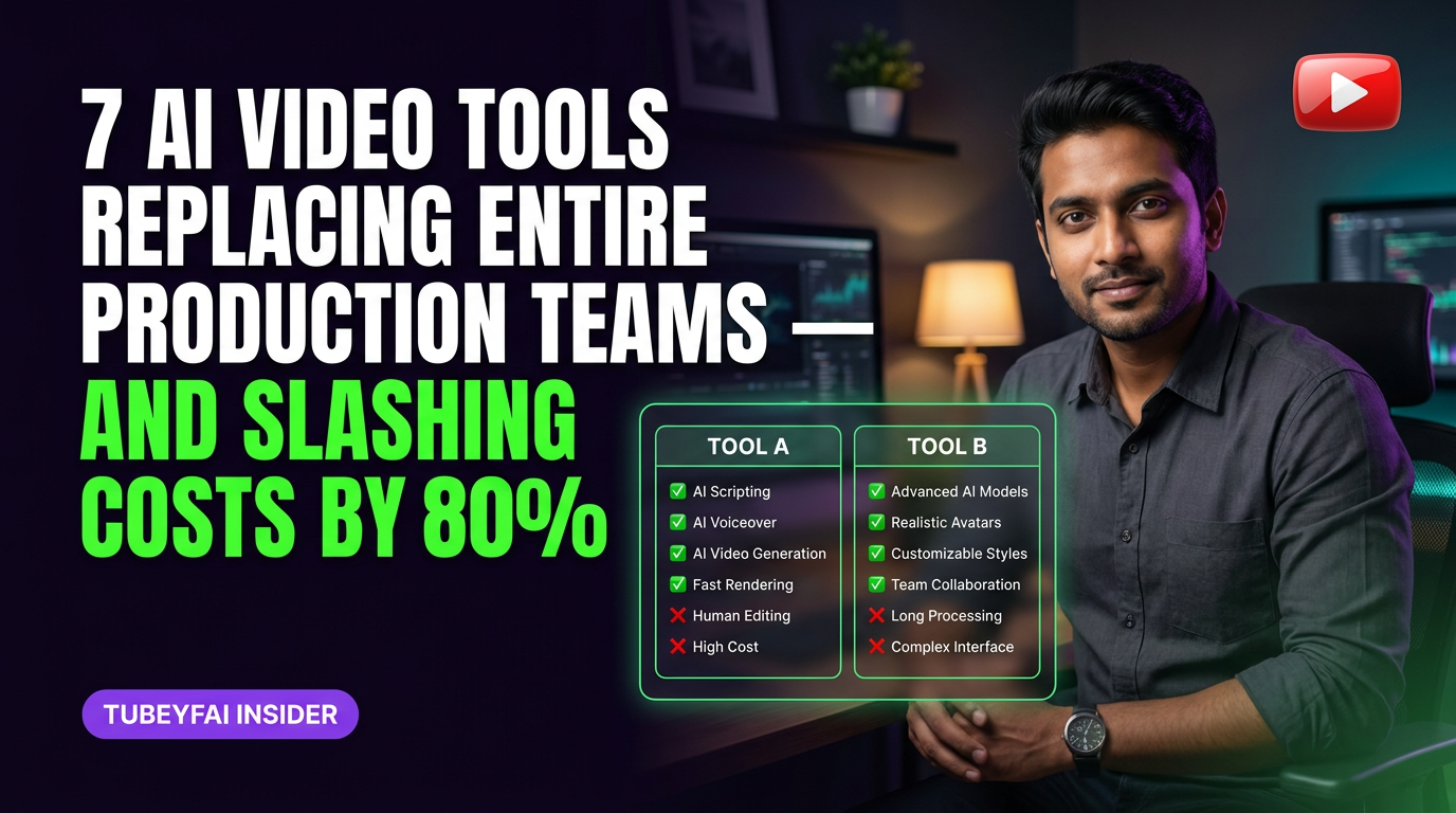7 AI Video Tools Replacing Entire Production Teams — and Slashing Costs By 80%