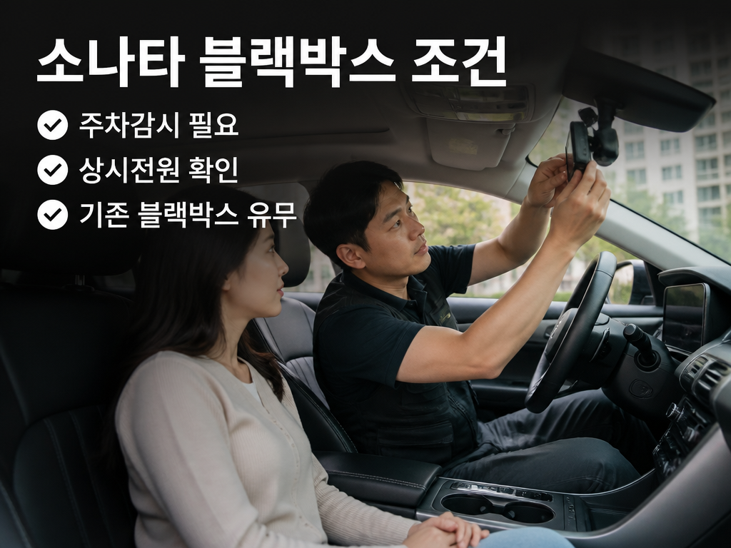 소나타 블랙박스, 제품 고르기 전에 먼저 확인해야 해야 할 것들
