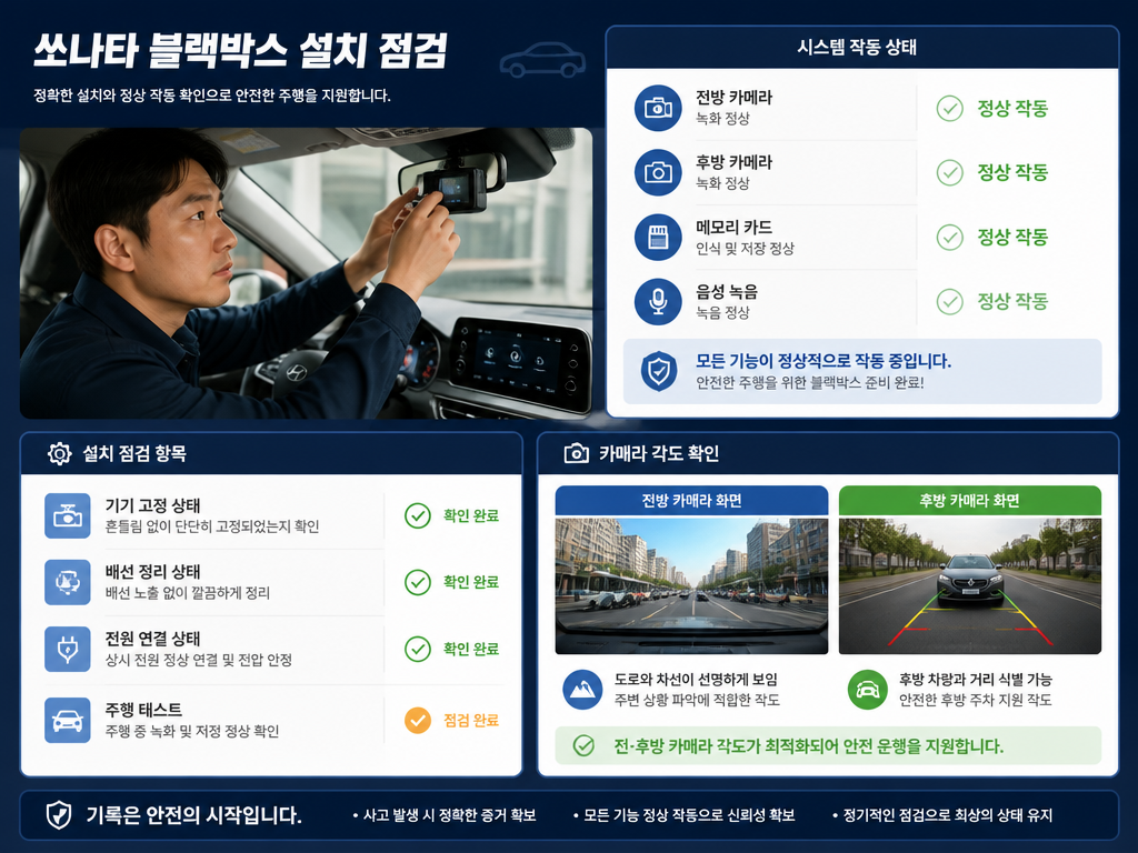 소나타 블랙박스, 제품 고르기 전에 먼저 확인해야 할