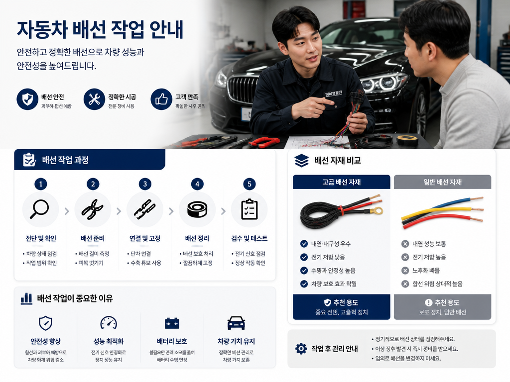 수입차 전장 작업, 실제로 얼마나 걸렸나?