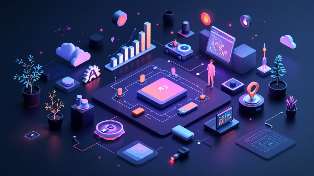 Small business owner using AI tools on laptop for lead generation, digital marketing, AI technology.