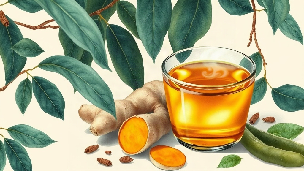 Gengibre e Cúrcuma: Chá Anti-inflamatório para Dores