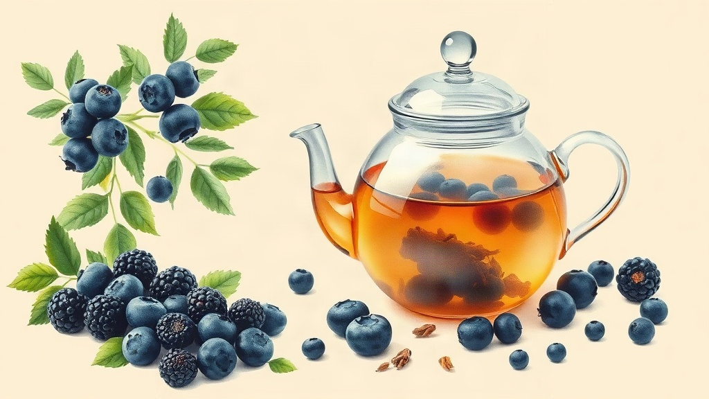 Mirtilo e Amora: Chá Antioxidante para Imunidade