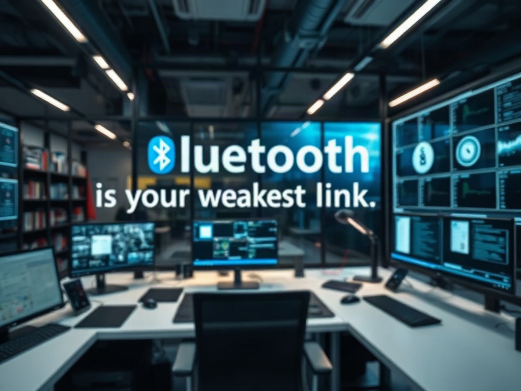 Illustration of Bluetooth vulnerability highlighting personal cybersecurity risks and weak wireless connections