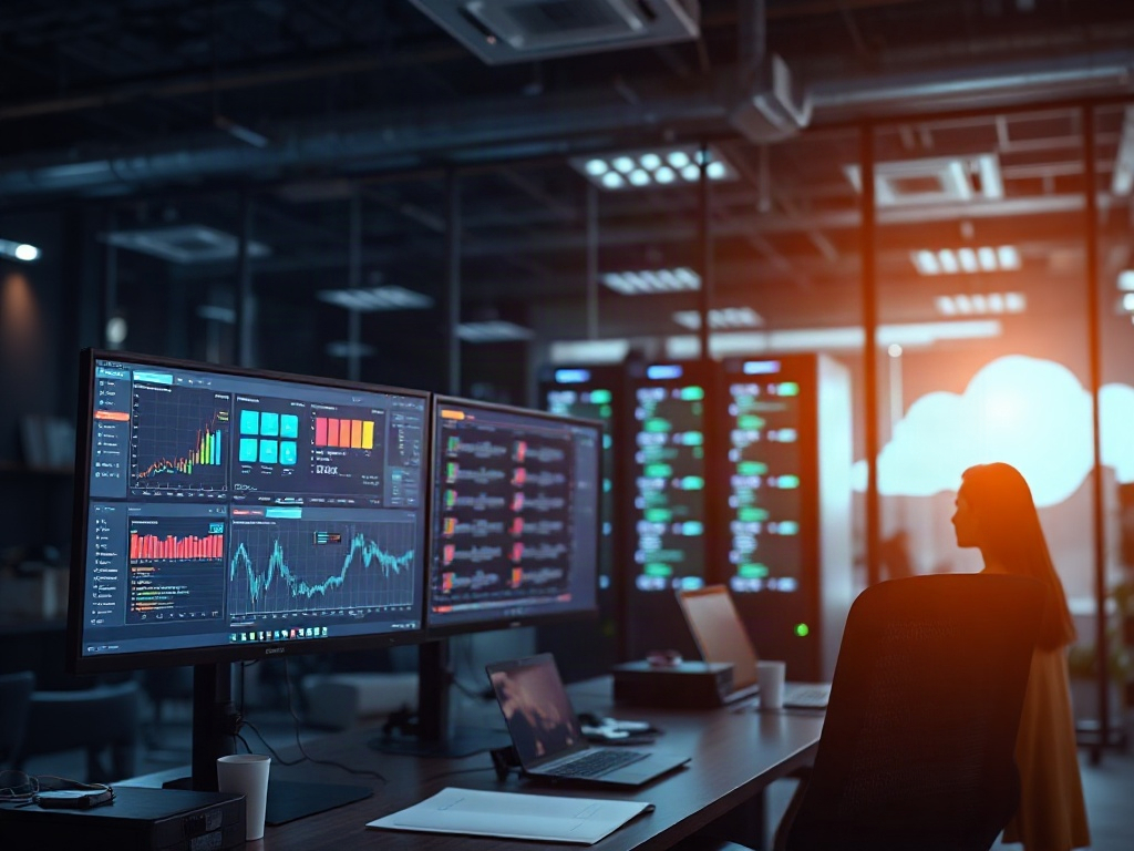 Illustration of AI financial modeling tools transforming traditional financial analysis standards