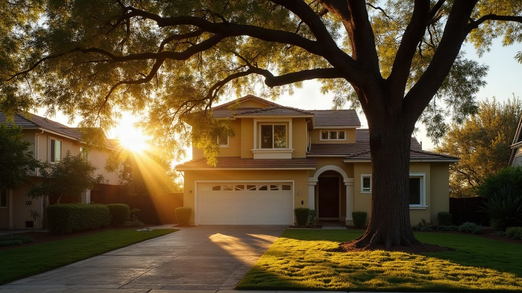 Finished tree-lined property