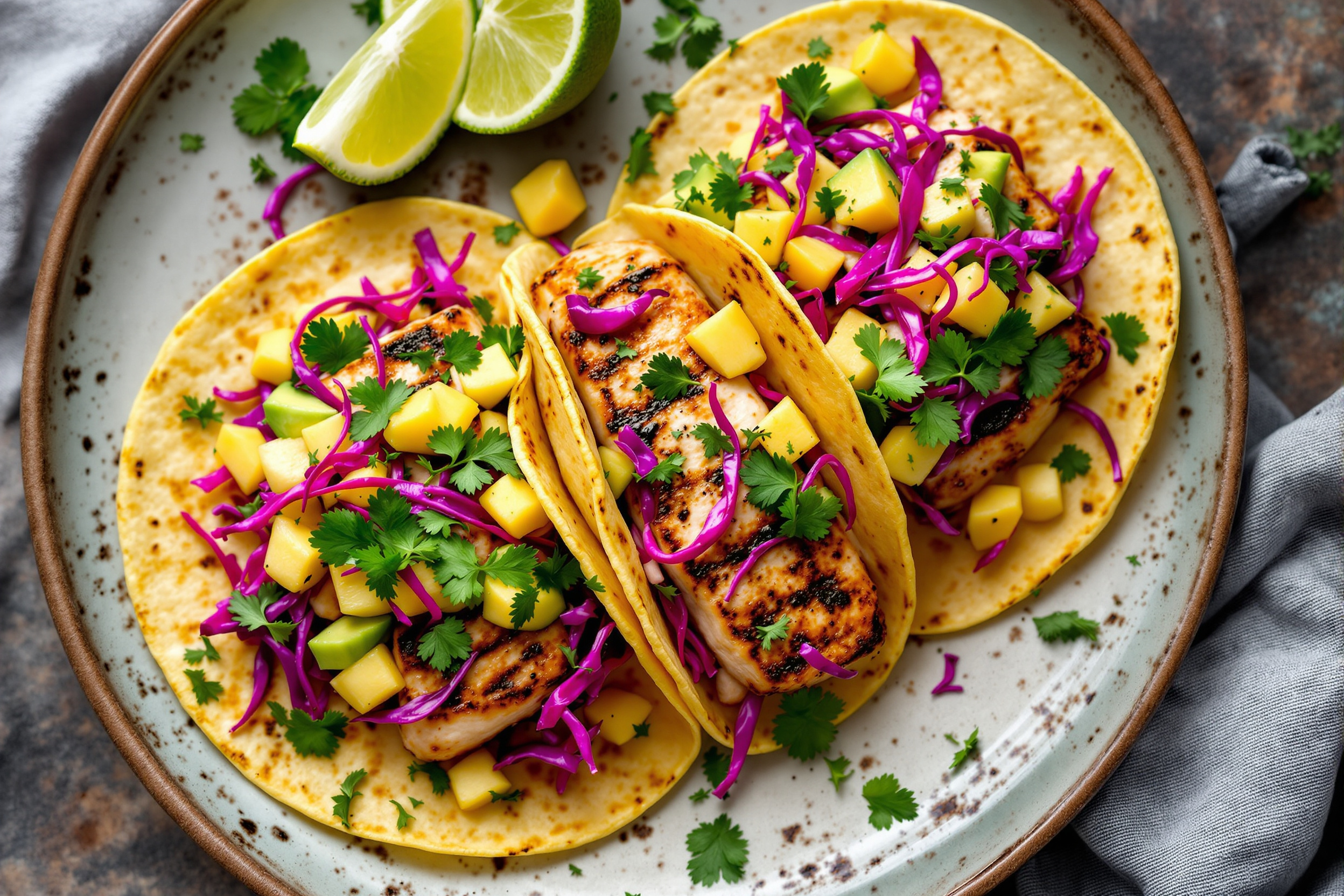 blackened mahi tacos