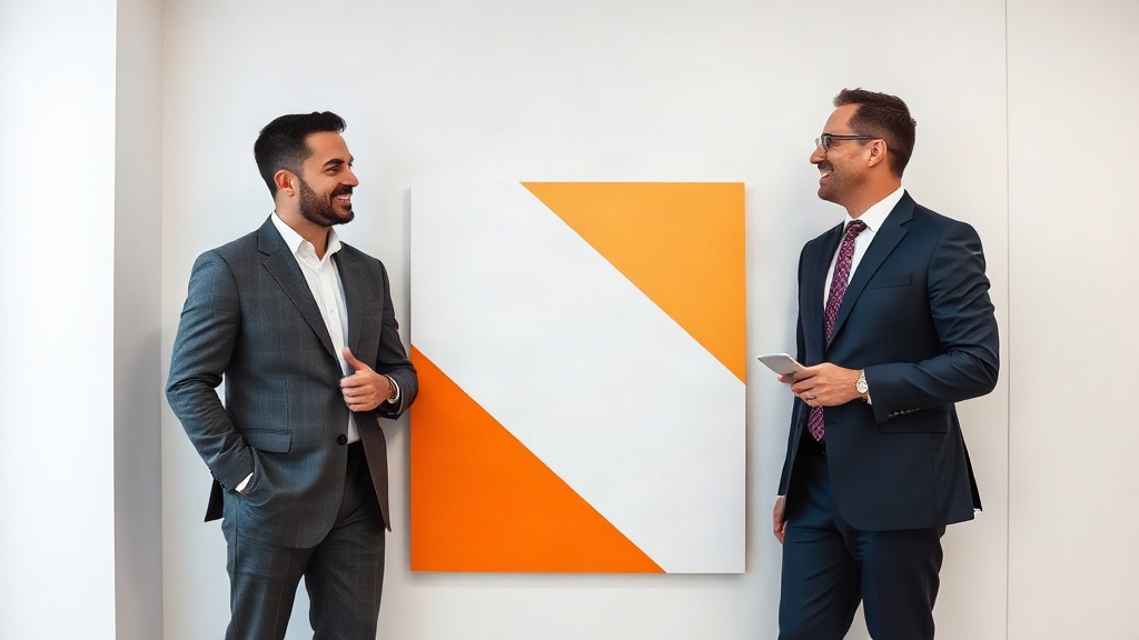 Mortgage professionals reviewing a social advertising workflow with blank colored cards