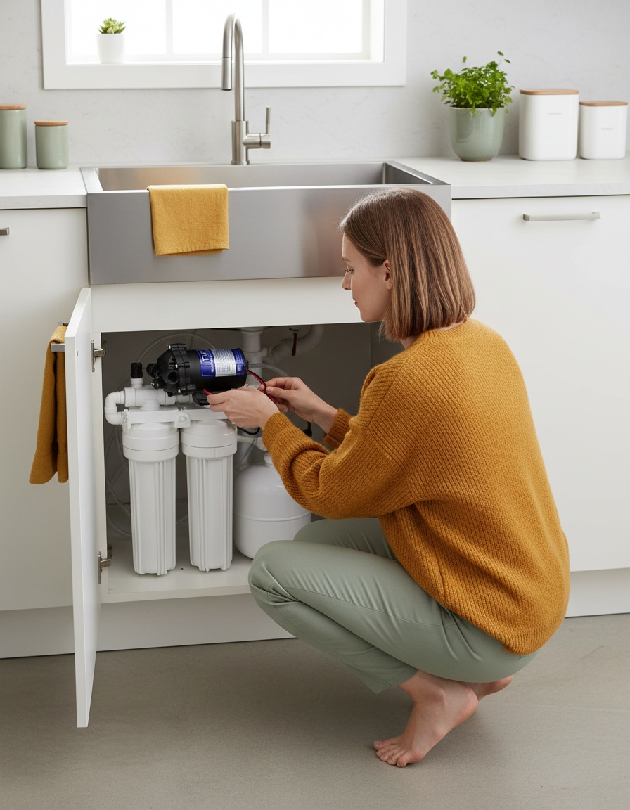 Innovadora bomba presurizadora de 24V para sistemas de ósmosis inversa
