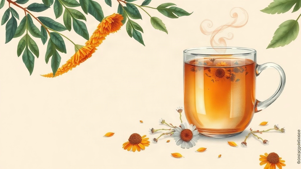 Infusão de Calêndula e Camomila para Pele Irritada