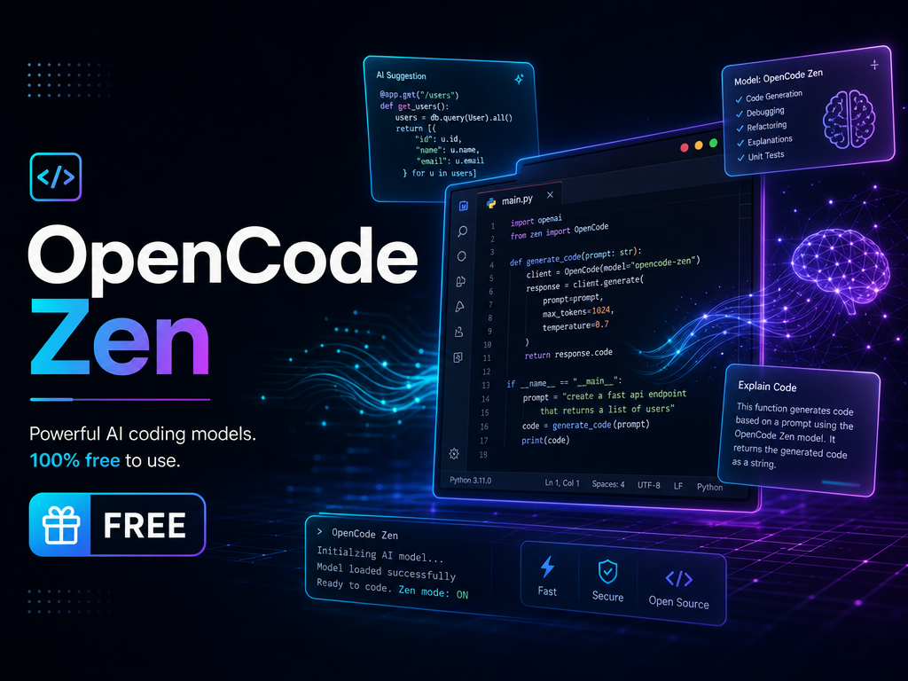 OpenCode Zen — free AI coding models