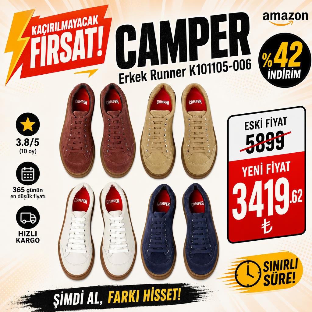 CAMPER Erkek Runner K101105-006