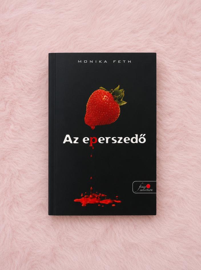 Monika Feth Hungarian book with strawberry cover
