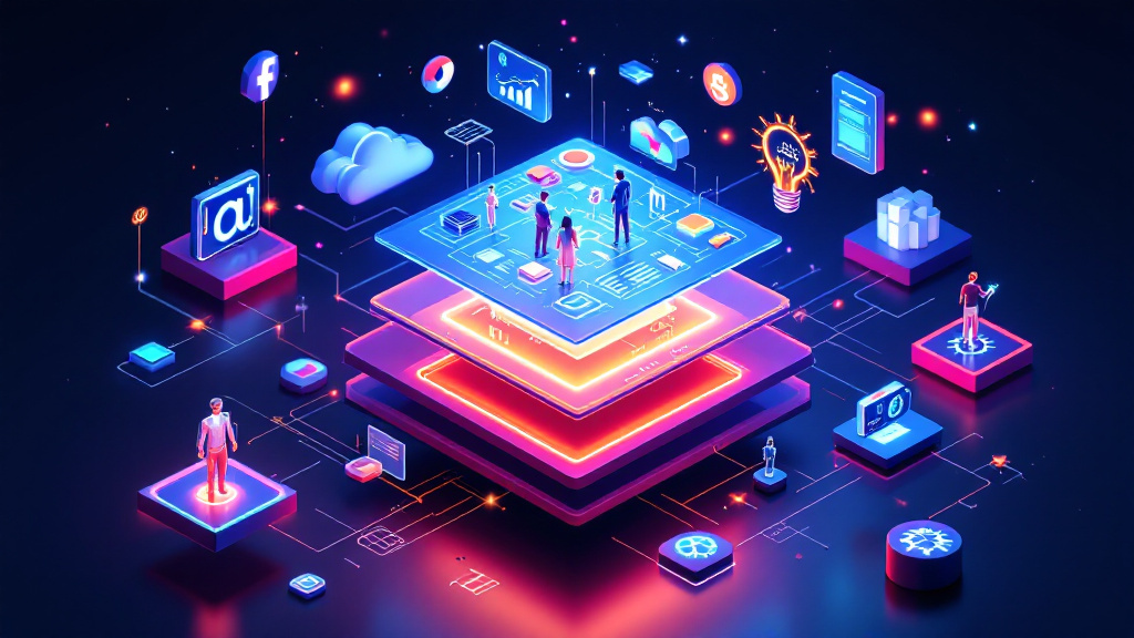 Hero image showcasing small business owner analyzing AI-powered competitive intelligence dashboards