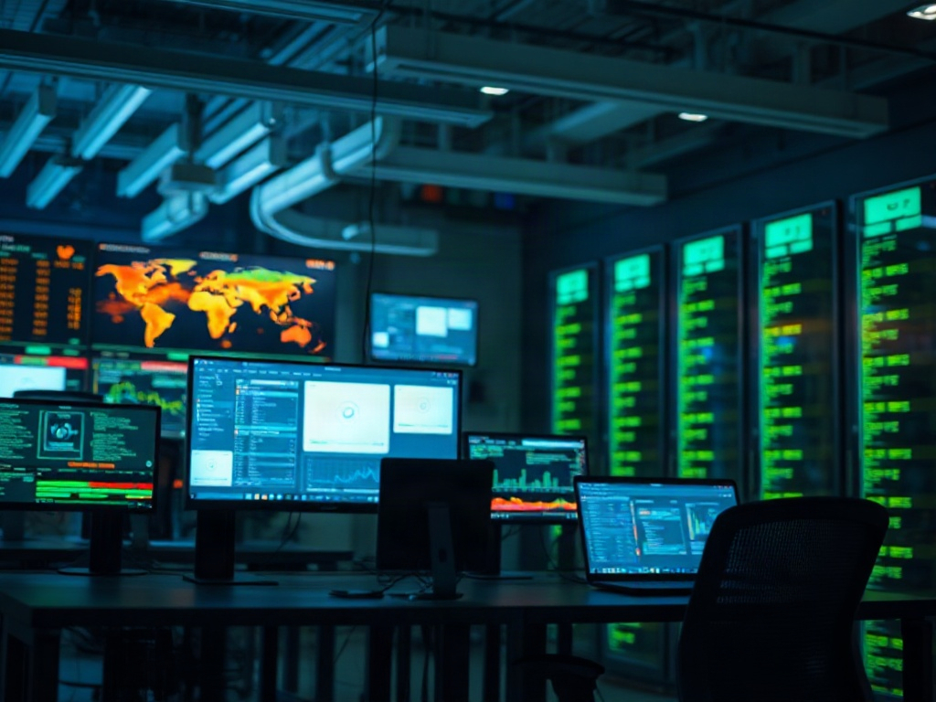 Illustration of credit report with warning signs highlighting potential cybersecurity threats in personal finance