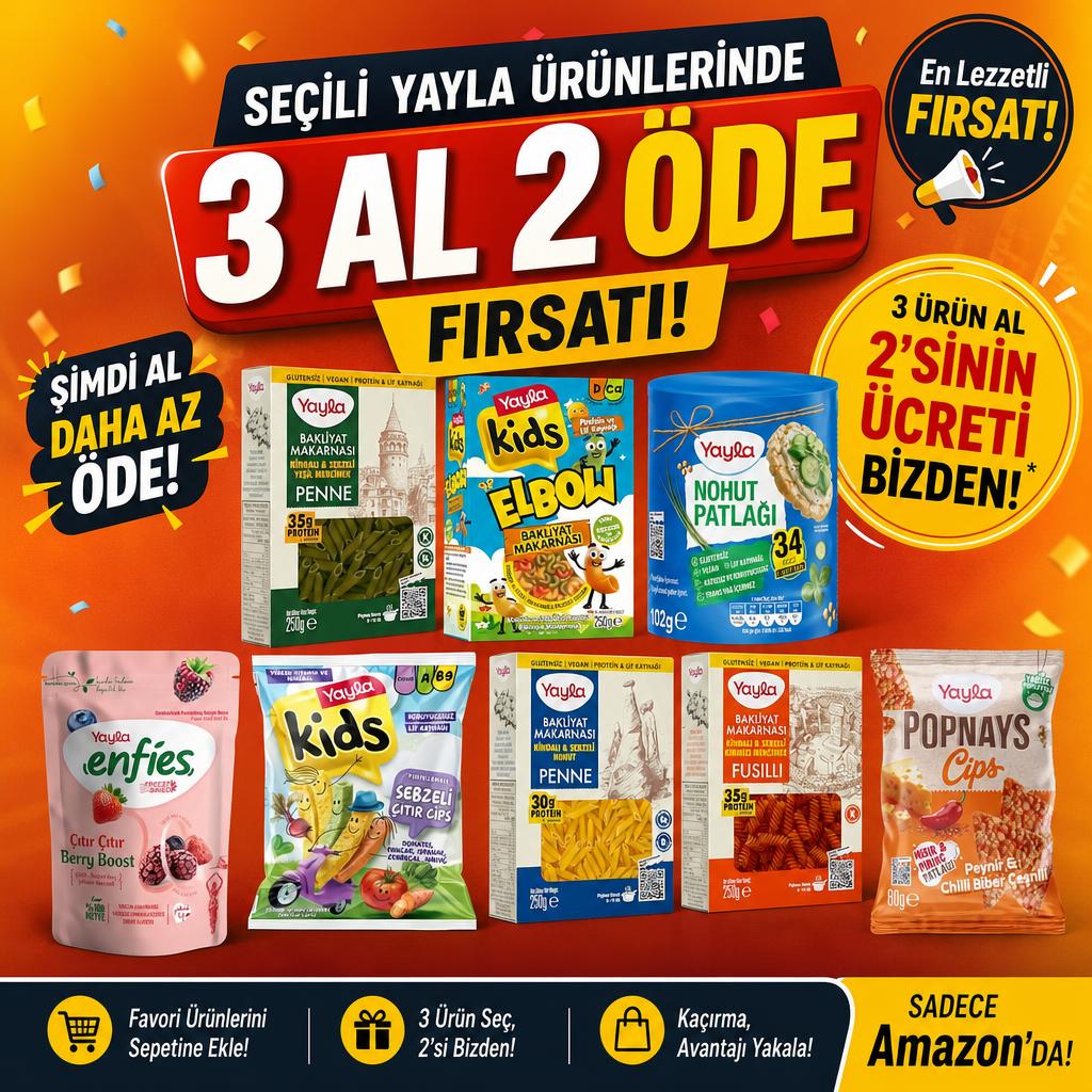 Seçili Yayla Ürünlerinde 3 Al 2 Öde FIRSATI!