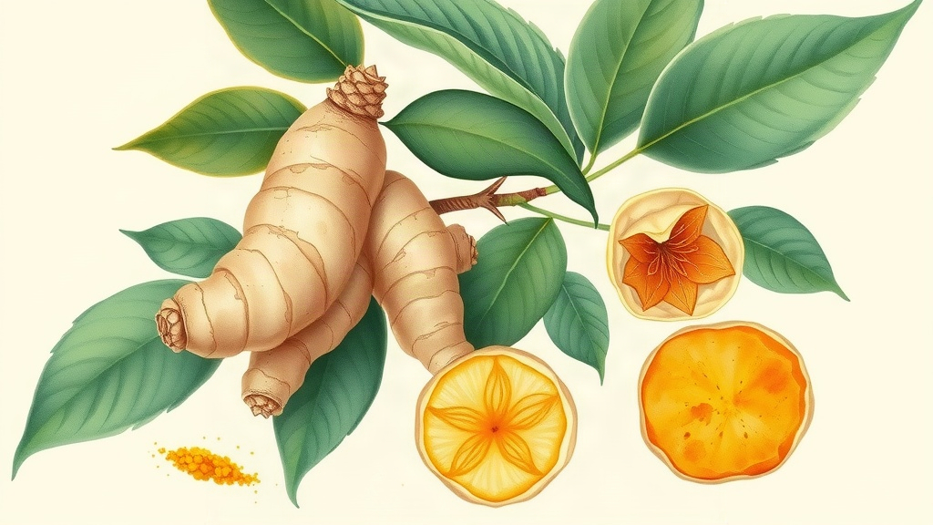 Infusão de Gengibre e Cúrcuma para Dor Articular