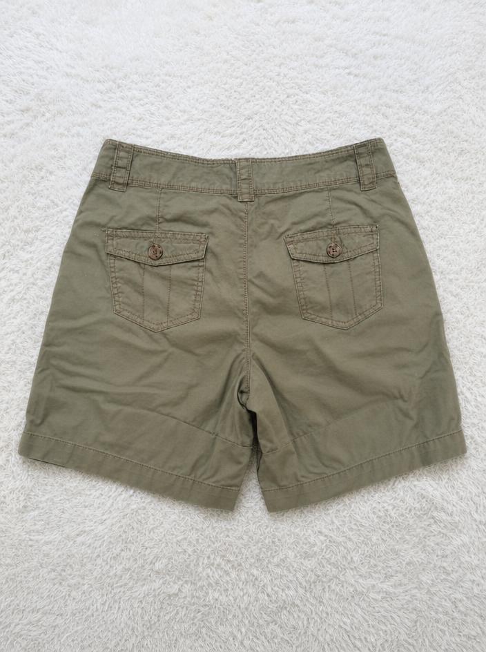 Olive Green Cargo Trousers with Utility Pockets - Good Condition