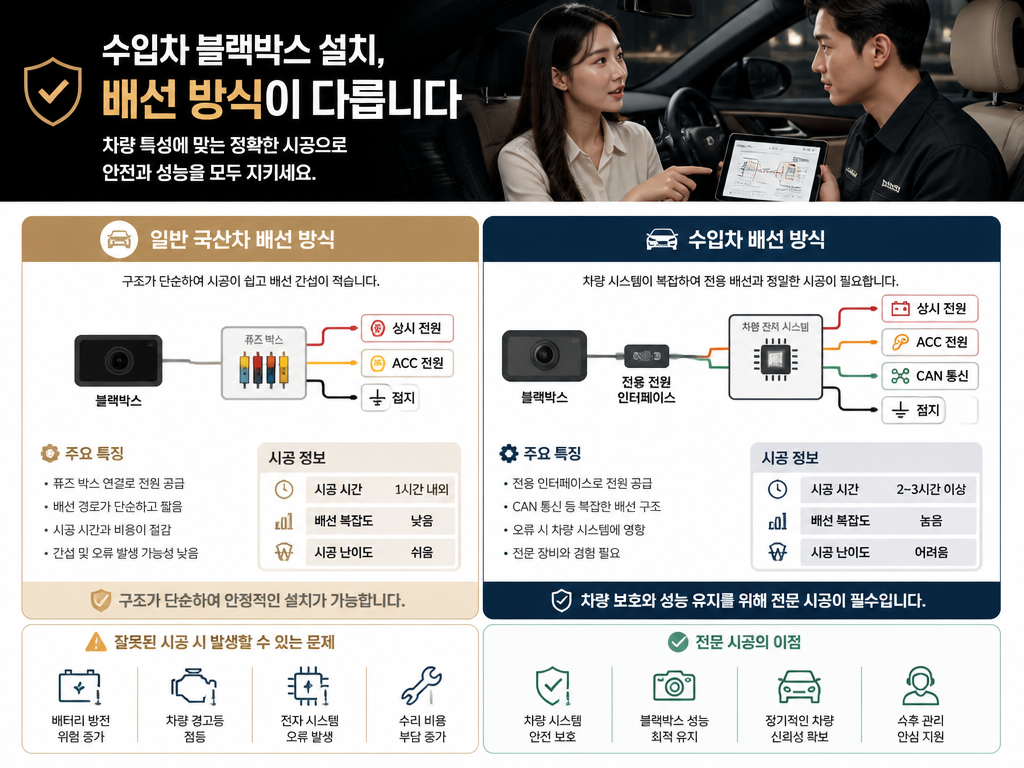 블랙박스 교체 전 차에서 먼저 확인할 것