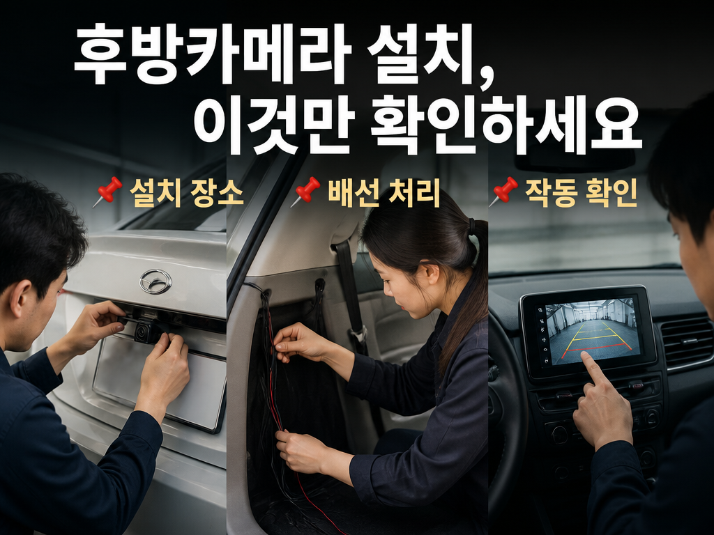 후방카메라 장착 잘하는 곳 남양주, 초보가 놓치는 선택